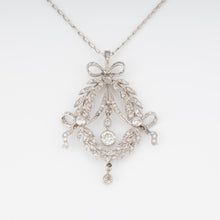 Charger l'image dans la galerie, Pendentif corbeille en diamant et platine