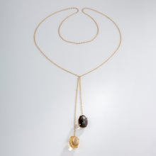 Charger l'image dans la galerie, Collier or jaune en négligé en pierres fines