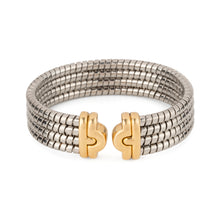 Charger l'image dans la galerie, Bracelet de la Maison Bvlgari,collection Parentesi en acier et or jaune
