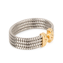 Charger l'image dans la galerie, Bracelet de la Maison Bvlgari,collection Parentesi en acier et or jaune