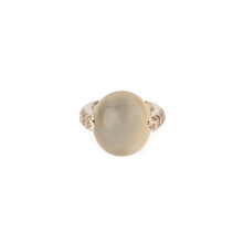 Charger l'image dans la galerie, Bague or gris modèle Luna de la maison Pomellato en calcédoine et diamant.