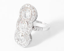 Charger l'image dans la galerie, Bague vous et moi en platine et diamant