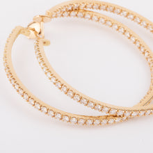 Charger l'image dans la galerie, Créoles en diamants sur or jaune