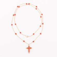 Charger l'image dans la galerie, Sautoir en or et corail