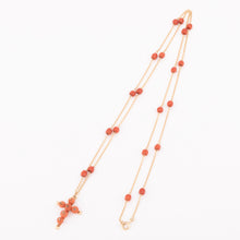 Charger l'image dans la galerie, Sautoir en or et corail