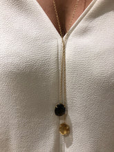 Charger l'image dans la galerie, Collier or jaune en négligé en pierres fines