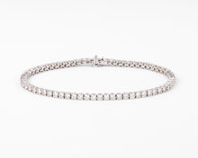 Charger l&#39;image dans la galerie, Bracelet Rivière en Or gris orné de diamant
