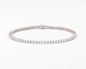 Bracelet Rivière en Or gris orné de diamant