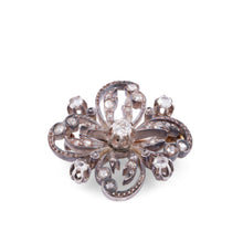 Charger l&#39;image dans la galerie, Broche rosace or et argent Napoleon III
