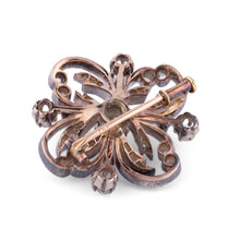 Charger l&#39;image dans la galerie, Broche rosace or et argent Napoleon III

