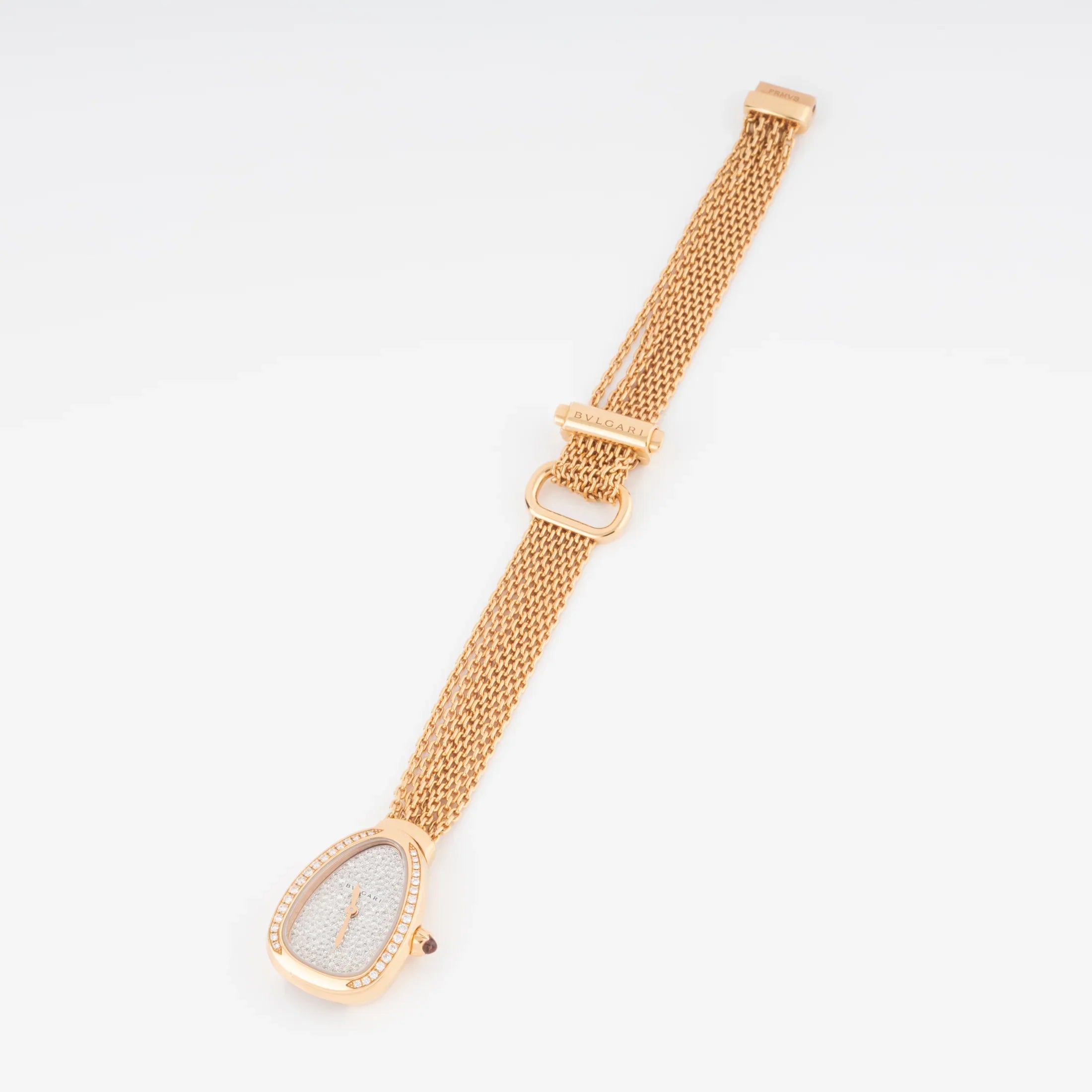 Montre Bvlgari collection Serpenti en or rose