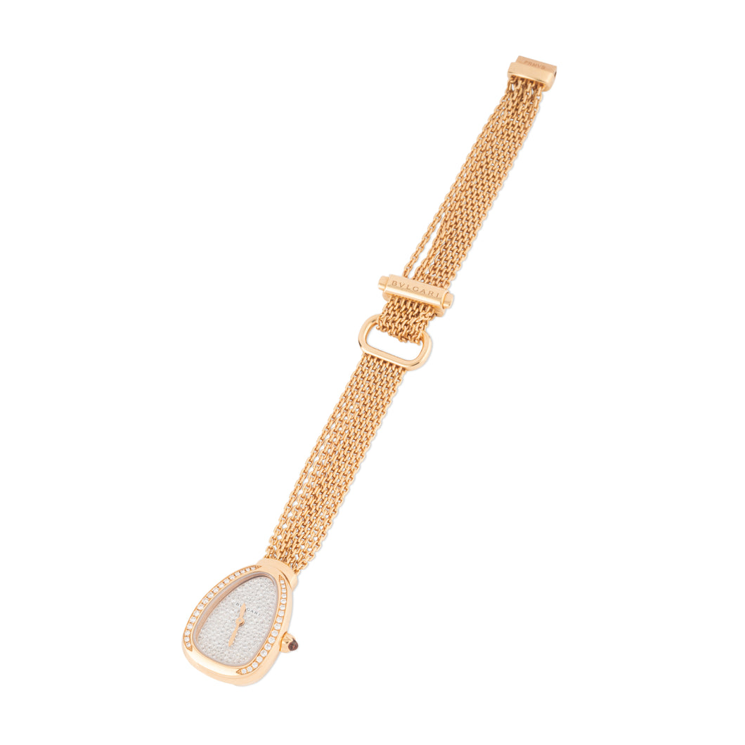 Montre Bvlgari collection Serpenti en or rose