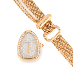 Montre Bvlgari collection Serpenti en or rose