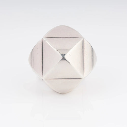 Bague en argent de la maison Hermès collection collier de chien rock