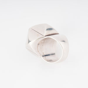 Bague en argent de la maison Hermès collection collier de chien rock