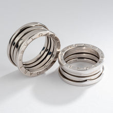 Charger l&#39;image dans la galerie, Bague de la maison Bvlgari, collection B.Zero1 moyen modèle en or gris
