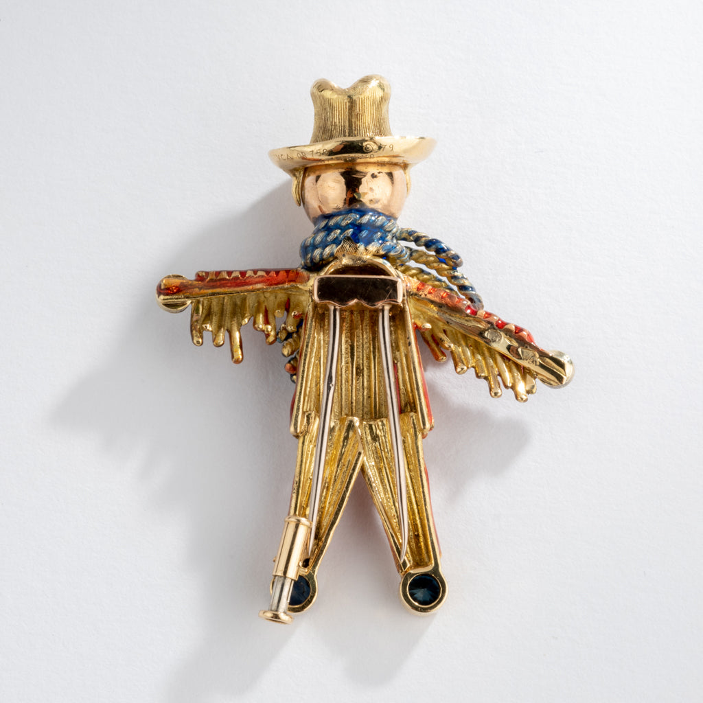 Broche épouvantail de la maison Van Cleef