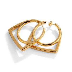 Boucles d'oreille en or jaune de la maison Fred, modèle Success