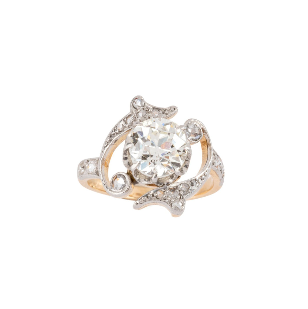 Bague solitaire Napoléon III