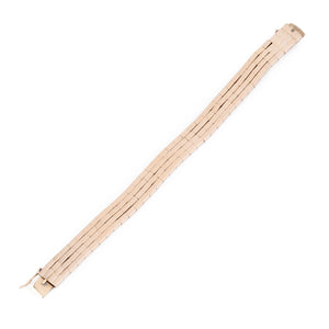 Bracelet or rose 18k formant des maillons rectangles