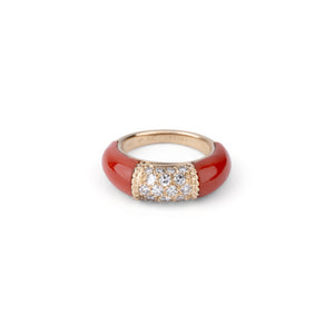 Bague Van Cleef &amp; Arpels, collection Philippine en corail