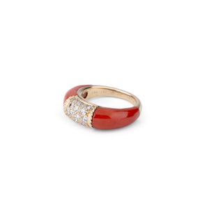 Bague Van Cleef &amp; Arpels, collection Philippine en corail