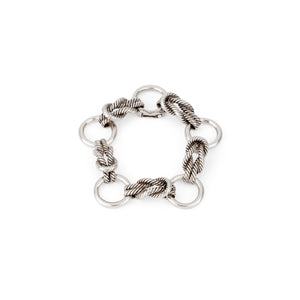 Bracelet en argent de la maison Hermès modèle Audierne