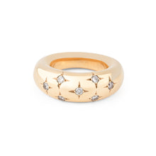 Charger l&#39;image dans la galerie, Bague jonc de la Maison Chaumet ornée de diamants
