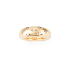 Charger l&#39;image dans la galerie, Bague jonc de la Maison Chaumet ornée de diamants
