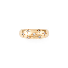 Charger l&#39;image dans la galerie, Bague jonc de la Maison Chaumet ornée de diamants
