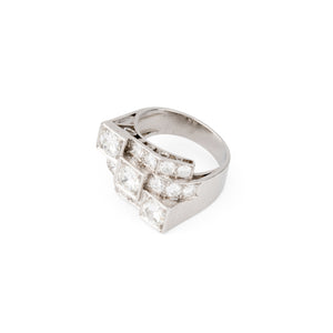 Bague en platine Art Déco