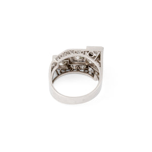 Bague en platine Art Déco