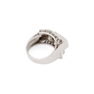 Bague en platine Art Déco