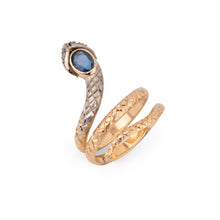 Charger l&#39;image dans la galerie, Bague serpent bi-colore en saphir
