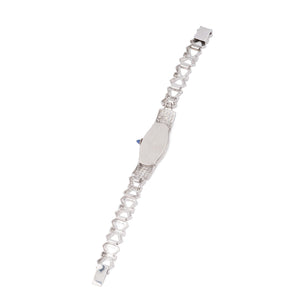 Montre platine et diamants Art Déco