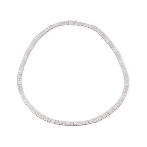 Collier en or gris et diamant