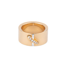 Charger l&#39;image dans la galerie, Bague Chaumet or jaune et diamant modèle lien
