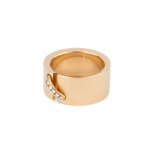 Charger l&#39;image dans la galerie, Bague Chaumet or jaune et diamant modèle lien
