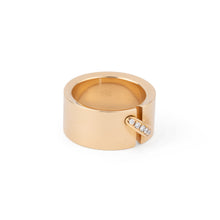 Charger l&#39;image dans la galerie, Bague Chaumet or jaune et diamant modèle lien

