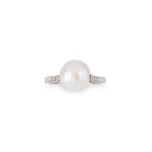 Charger l&#39;image dans la galerie, Bague Perle Akoya et platine

