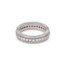 Charger l&#39;image dans la galerie, Alliance triple rangs de diamants
