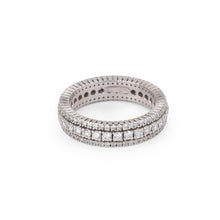 Charger l&#39;image dans la galerie, Alliance triple rangs de diamants
