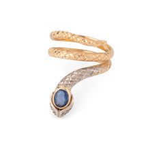 Charger l&#39;image dans la galerie, Bague serpent bi-colore en saphir
