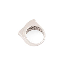 Charger l&#39;image dans la galerie, Bague en or gris design en diamant taille princesse
