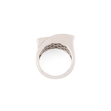 Charger l&#39;image dans la galerie, Bague en or gris design en diamant taille princesse
