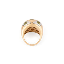 Charger l&#39;image dans la galerie, Bague boule de la maison Bvlgari en péridot  en or bi-colore
