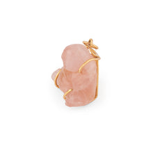 Charger l&#39;image dans la galerie, Pendentif représentant un Bouddha quartz rose sculptée
