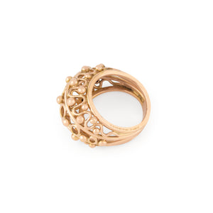 Bague boule or rose de la maison Boucheron