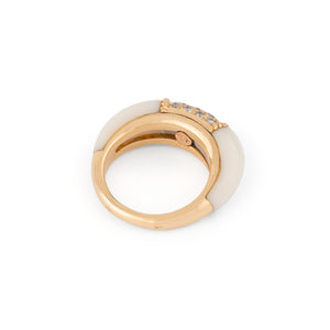 Bague Van Cleef & Arpels Philippine en or jaune et Ivoire