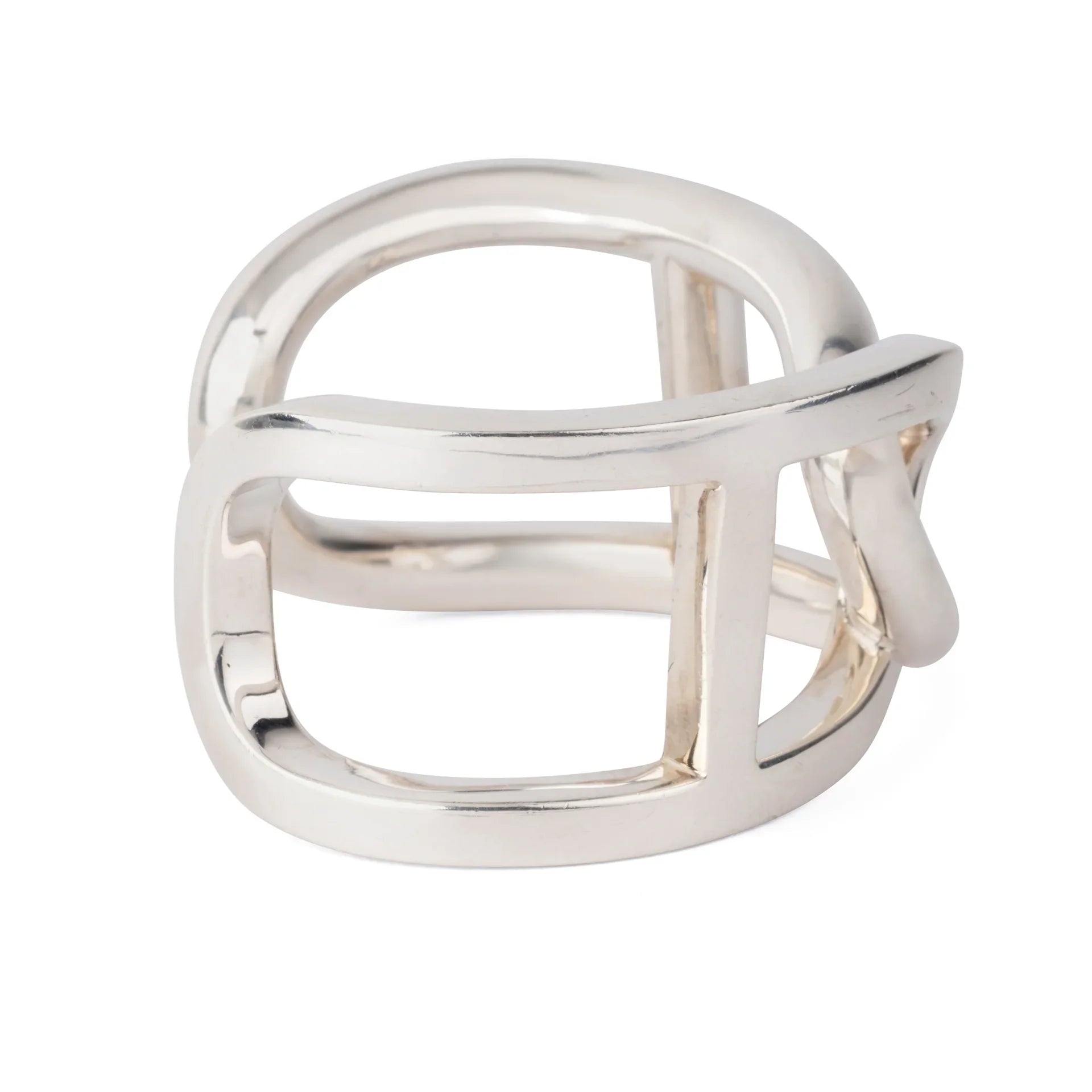 Bracelet jonc  en argent de la maison Hermès